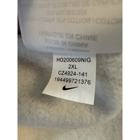 Nike Hoodie Men Sz XXL Colorblock Green Gray Full Zip Casual Logo Swoosh Gym - Picture 4 of 6